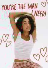 Olivia Dean Card | Man I Need Card for Boyfriend or Husband created by JH Designs