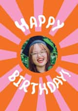 Personalised Birthday Photo Card created by Ickaprint - Fun Birthday Card - Sunshine - For Her