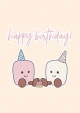 Cute Marshmallow Jellycat Birthday Card created by Eve Designs