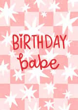 Classic Birthday Card - Birthday Babe created by Becky Down