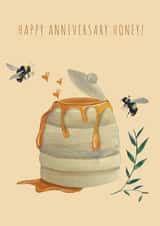 Happy Anniversary Card for Your Honey Bee created by JodieArt