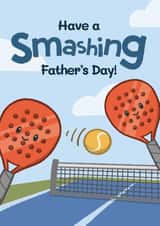Cute Father's Day Card - Smashing - Padel created by Bev O'Connor || @oconnordesign