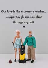 Funny Anniversary Card - Pressure Washer - Blast Through Any Shit created by Bold & Bright Cards