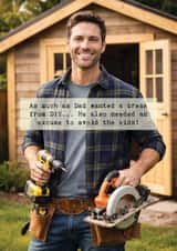 Funny Father's Day Card - DIY - Avoid The Kids created by Sweetlove Press