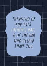 Classic Father's Day Card - Bereaved Dad - Thinking Of You created by Sweetlove Press