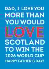 Scotland - World Cup 2026 - Football - Dad - Father's Day created by The Boy and the Bear