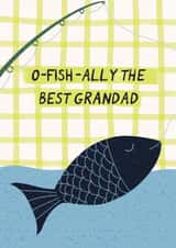 Classic Father's Day Card - For Grandad - Fish Pun created by Sweetlove Press