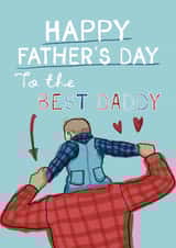 Classic Father's Day Card - To The Best Daddy - From Son created by Giddy Kipper