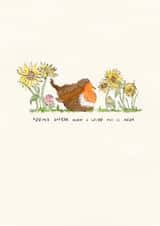 Sympathy Card – “Robins Appear When a Loved One Is Near” created by Rachel Rennie
