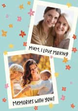 Personalised Mothers Day Photo Card created by Grey Street Paper - Pretty Mother's Day Card - Making Memories