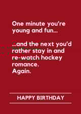 Funny Birthday Card - Heated Rivalry created by Lemonade Insight
