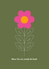 Graphic Mother's Day Flower Card created by Happy Street