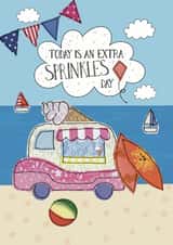 A cute seaside birthday card with extra sprinkles! created by Spells and Spindles