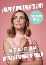 Funny Mother’s Day Card — From Daughter – Mum’s Favourite Child created by Bonne Nouvelle