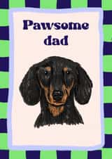 Sausage dog Father’s Day card created by Prezprints