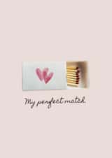 Cute Anniversary Card For Partner – My Perfect Match created by Embernote Studio
