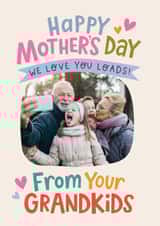 Personalised Mothers Day Photo Card created by Dotty Black - Classic Mother's Day Card - For Grandmother - We Love You