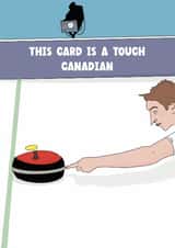 Funny Birthday Card - Winter Olympics - Curling created by Blessherlittleartoons by Amy