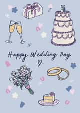 Classic Wedding Card - Wedding Items - Happy Wedding Day created by Embletree Designs