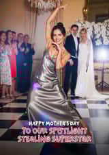Funny Mother's Day Card - Victoria Beckham - Spotlight Stealing Superstar created by Woody's Design