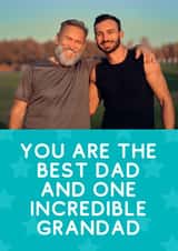 Personalised Father's Day Photo Card created by Sundiva Designs - Classic Father's Day Card - Incredible Grandad