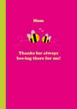 Bumble Bee Mother's Day Card created by Happy Street