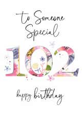 Traditional Birthday Card - 102nd - Special Someone created by Katie Phythian Design