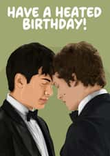 Fun Birthday Card - Heated Rivalry - Shane Hollander & Ilya Rozanov created by Pink + Pip