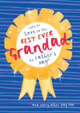 Classic Father's Day Card - For Grandad - Best Ever Award created by Bow & Bell