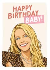 Happy Birthday Baby! Angela Landman birthday card created by Percy & Pearl