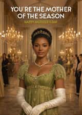 Pretty Mother’s Day Card - Bridgerton - Young Queen Charlotte created by Pink Peach Cards