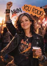 Fun Mother's Day Card - You Rock! created by Giddy Kipper