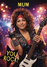 Funny Mother’s Day Card - Rock Star Mum created by Giddy Kipper