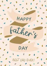 Classic Father's Day Card - For the Best Dad Ever created by The Pattern Press