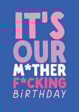 Funny Birthday Card - Twins - Our Birthday created by The Buddy Fernandez Card Co.