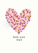 hand drawn hearts to send to your mum created by Chloe Turner