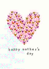 hand drawn hearts card- mother's day created by Chloe Turner