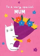 Cute Mother's Day Card - To A Very Special Mum - Flowers created by Sophie Moran