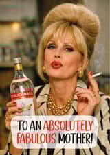 Funny Mothers Day Card - Patsy Stone - Absolutely Fabulous created by TeePee Creations