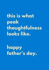 Funny Father's Day Card - Peak Thoughtfulness created by Sundiva Designs