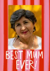 Personalised Mothers Day Photo Card created by @AimeeStevens.Design - Classic Mother's Day Card - Best Mum Ever!