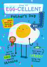 Cute Father’s Day Card - For Grandad - Fried Egg created by Twisted Haggis