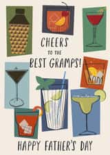 Classic Father's Day Card - Cheers To The Best Gramps - Cocktails created by Nina Raby - Jones