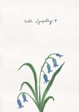 Classic Sympathy Card - Bluebells created by Just like Sophie