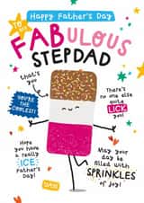 Cute Father's Day Card - For Step Dad - Fab Ice Lolly created by Twisted Haggis