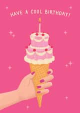 Classic Birthday Card - Cake Ice Cream created by Jo Podmore