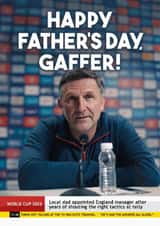 Funny Father's Day Card – Football Manager — Gaffer created by Bonne Nouvelle