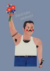 Funny Mother's Day Card - Freddie Mercury - Mamaaa Ooooh! created by Daria Solak