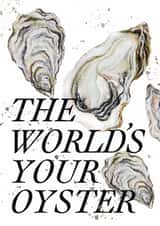 Classic Congratulations Card - The World's Your Oyster created by studio frewb