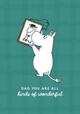 Cute Father’s Day Card - Moomin  - Wonderful Dad created by Moomin Characters